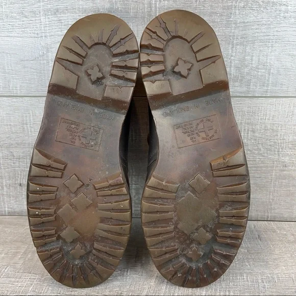 Vintage Dr Martens mens sz 9 brown boots - Picture 7 of 11